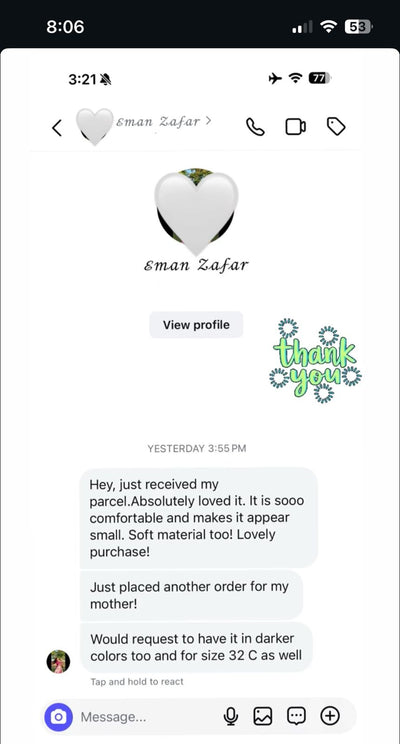Customer review screenshot