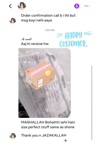 Customer review screenshot